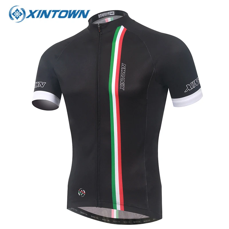 

XINTOWN Cycling Jersey Black Uomini Estate Ciclismo 2018 Abbigliamento MTB Estivo Wicking breathable Maglie Bici Manica Corta