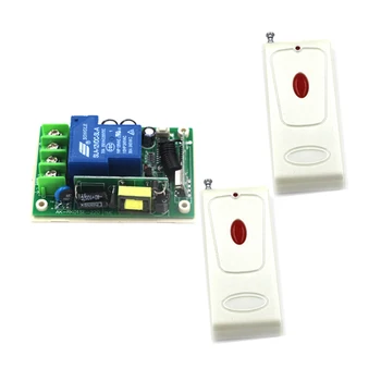 

AC 85V-250V 1 Channel Remote Control Switch 30A Relay Jog/ Self-lock Output 2pcs 433MHZ Transmitter SKU: 5476