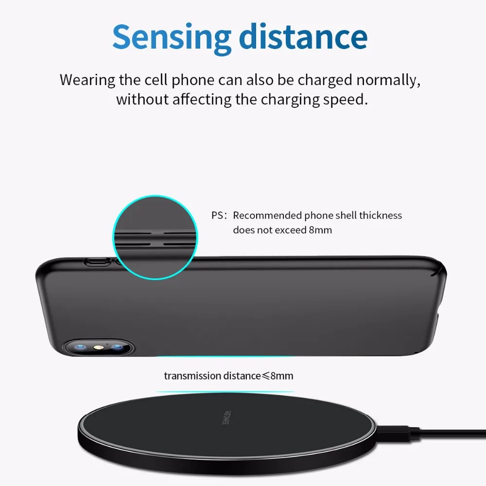 FDGAO 10W Fast Wireless Mobile Phone Charger For Fast Charging 5