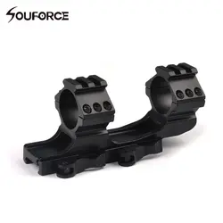 1 шт. 25,4 мм 30 мм двойное кольцо консольный Сверхмощный QD Scope Mount Quick Release fit 20 мм Picatinny Weaver Rail Охотничьи аксессуары