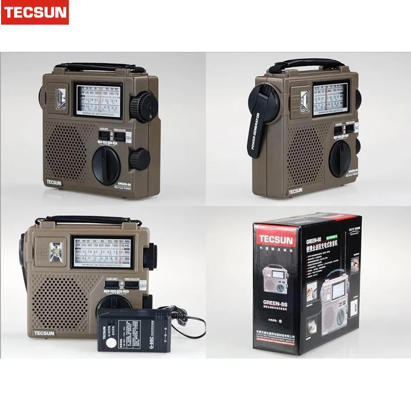 

2016 new Best TECSUN GR-88 GR88 Radio FM / AM / SW Emergency Multiband Radio Receiver Hand Crank Dynamo Vintage Radio