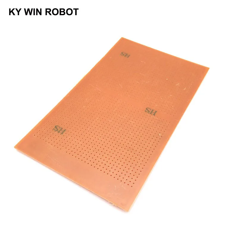 범용 실험 매트릭스 회로 기판, 원형 종이 PCB, DIY 반에서 반, 9x15cm, 1 개