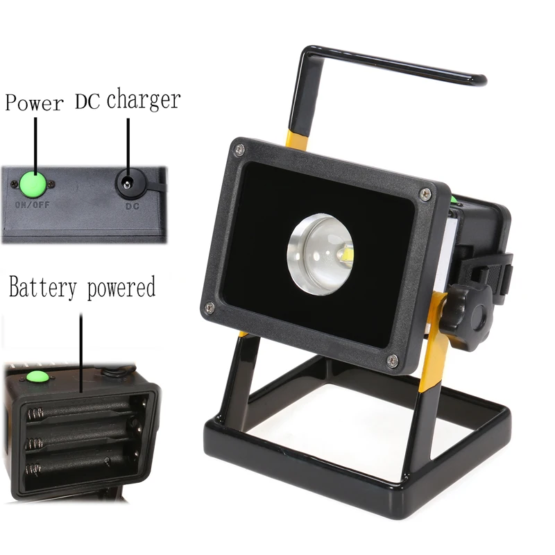 Portable 30w Rechargeable 18650 Battery Floodlight Ip65 Waterproof Portable 30w Rechargeable 18650 Battery Floodlight Ip65 Waterproof Outdoor Work Emergency Flood Light Led Spotlight 110v 220v In Floodlights From Lights