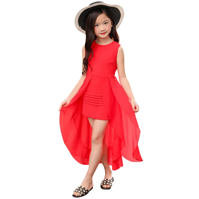 

Telotuny Children's Clothing Girls Chiffon Swallowtail Dress Summer Children Party Princess Dress Girls Dresses Fashion Children