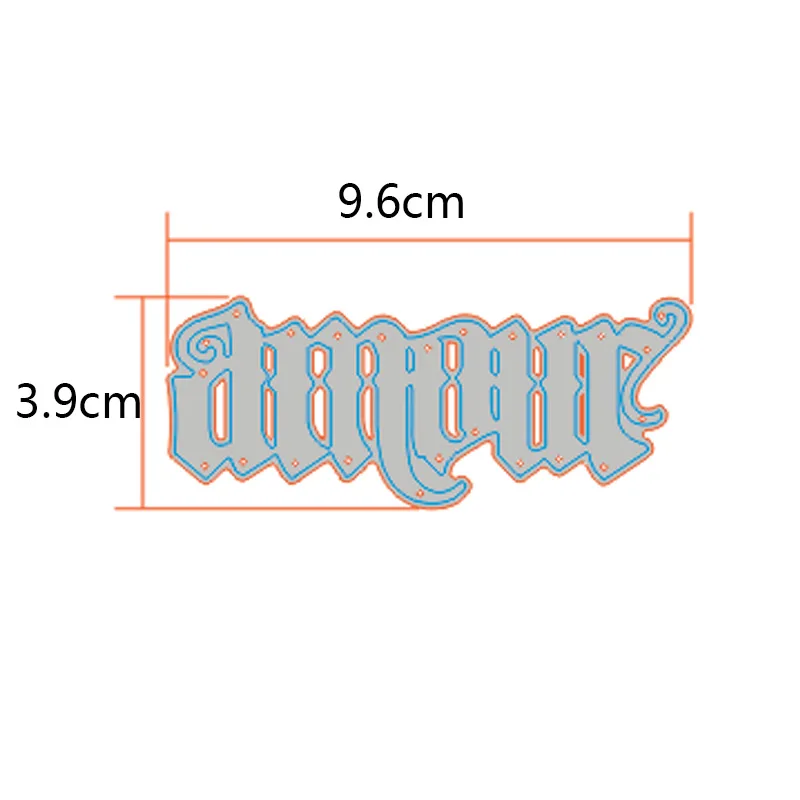 Рождественские заготовки из металла Французское слово резки умирает Алфавит Die год письмо Craft умирает вырезать для Скрапбукинг изготовление бумажных карточек