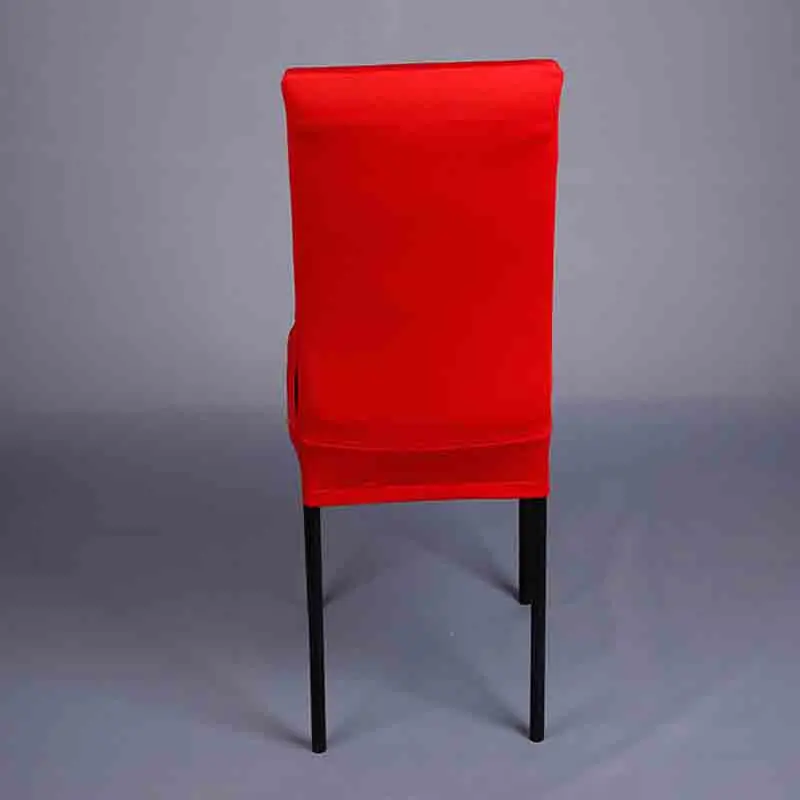 Meijuner, новые эластичные чехлы на кресла, спандекс, 1 шт., дышащий чехол на стул для свадьбы, обеденный чехол на стул, красный, черный, случайный MJ030