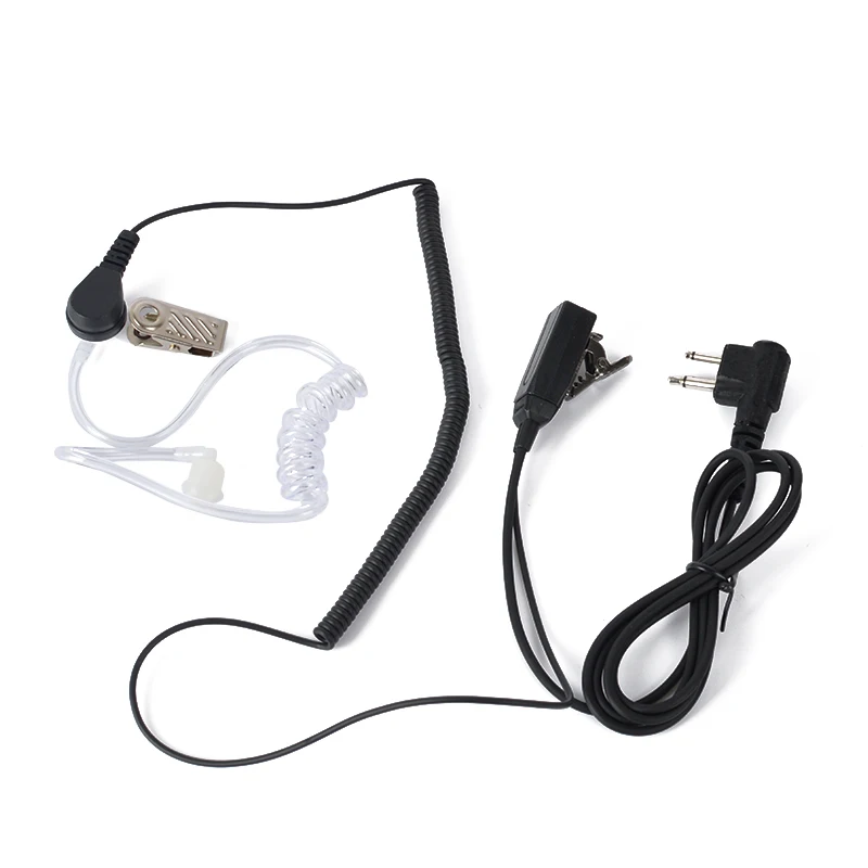 Transparent Tube Walkie Talkie Earphone Earbuds Earpiece Connector M for Portable Two Way Radio