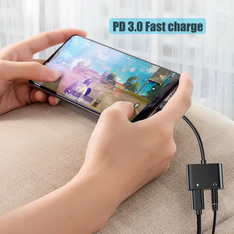 BFOLLOW type C до 3,5 мм наушники/USB C PD 3,0 кабель для быстрой зарядки для huawei mate 20 20X P20 Pro Xiaomi 6 iPad Pro адаптер
