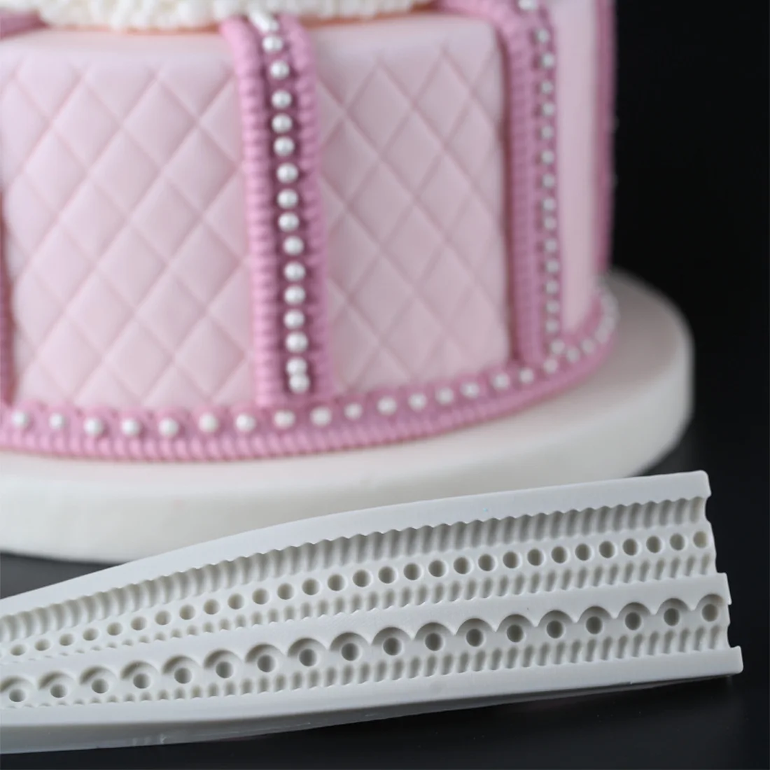 Pearl Rope Silicone Mold Fondant Mould Cake Decorating