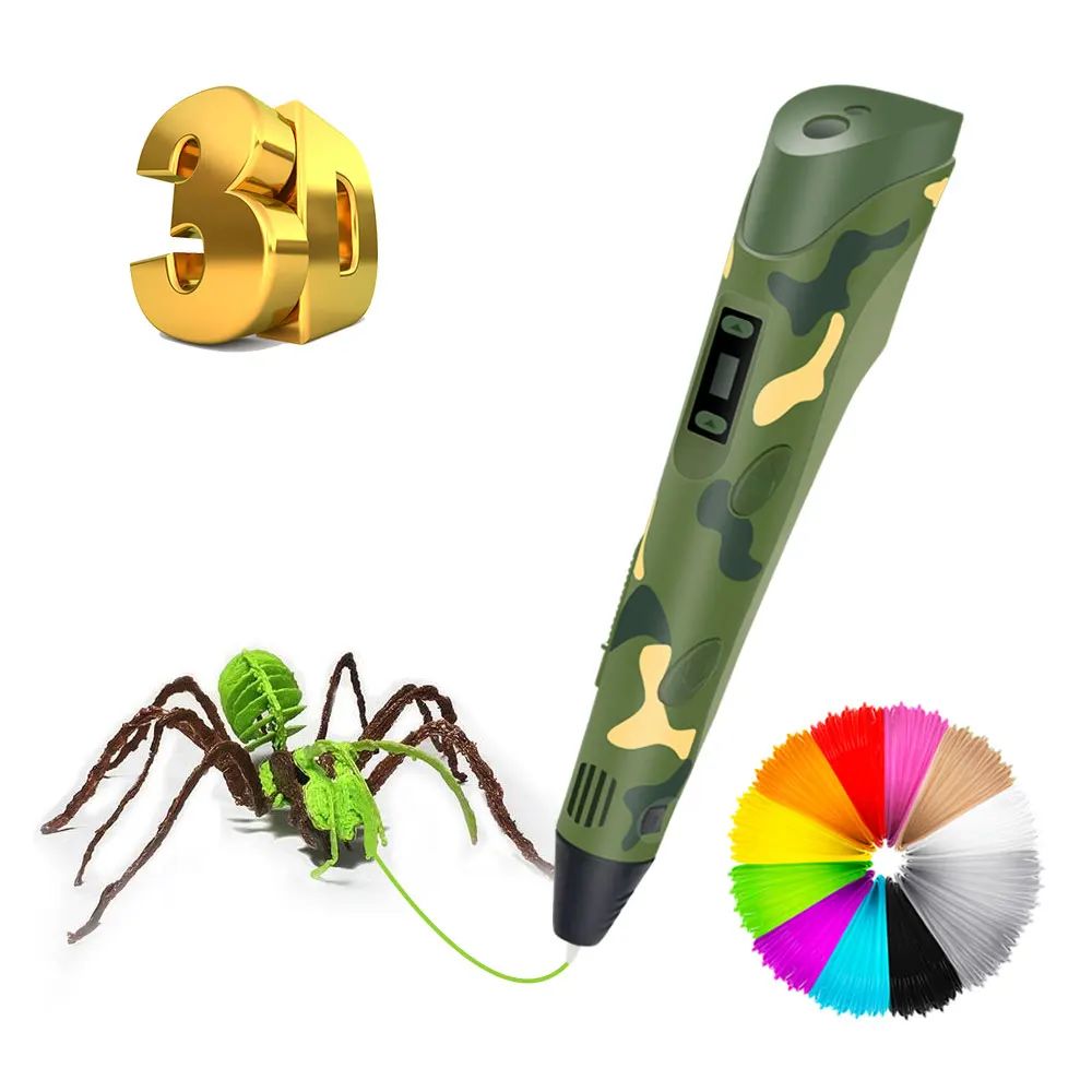 

Movable 3D pen 3D Pen Pencil 3D Drawing Pen Filament 3d Printer The Kids Drawing Tool The Best Gift for Children's Birthday
