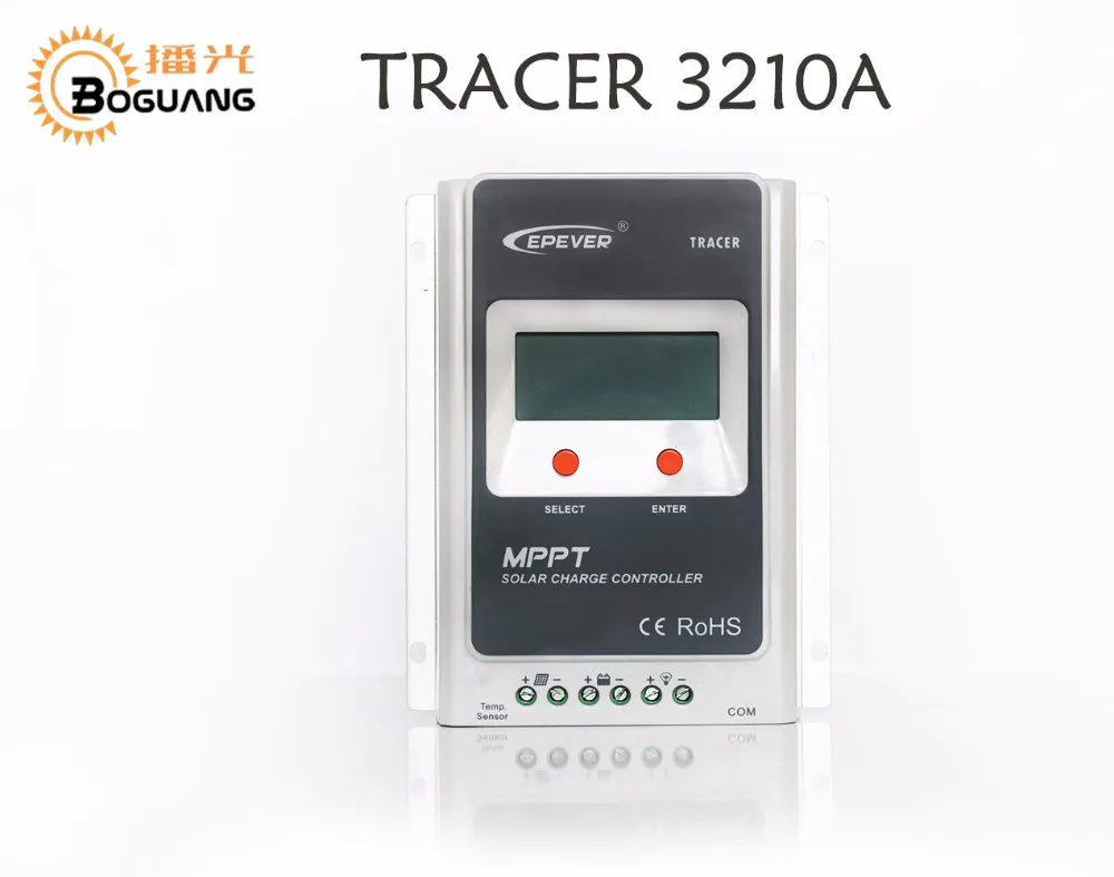 MPPT EPEVER Tracer3210 30A пульт дистанционного управления с солнечной батареей MT50 датчик
