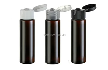 

30ml brown plastic PET bottle ,toilet water bottle,lotion bottle with flip lid