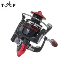 Алюминий спининг рыболовный катушки 12+ 1BB шарикоподшипники сменные складной ручкой Рыбалка спиннингом LK5000 5,5: 1