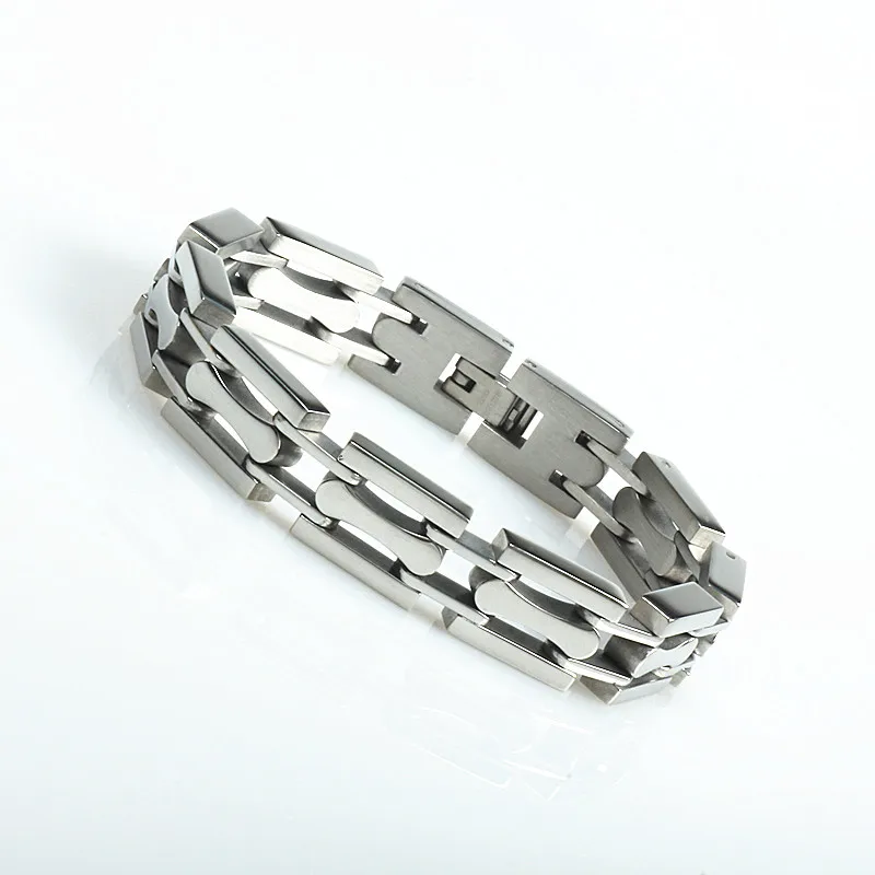 

Fashion Men Bracelet Black Curb Cuban Link Chain 316L Stainless Steel Bracelet Friendship Bracelets