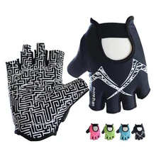 Мужские и женские Спортивные Перчатки для фитнеса с полупальцами, спортивные перчатки для тяжелой атлетики, тренировочные фрикционные перчатки, впитывающие пот на запястье