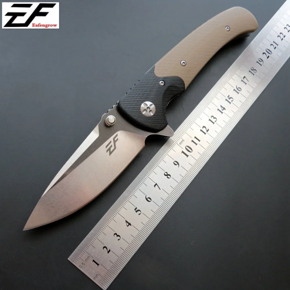 Продажа Eafengrow EF67 складной нож D2 Сталь лезвие + G10 ручка шарикоподшипник карман нож для охоты и кемпинга Фруктовый нож Открытый EDC инструмент