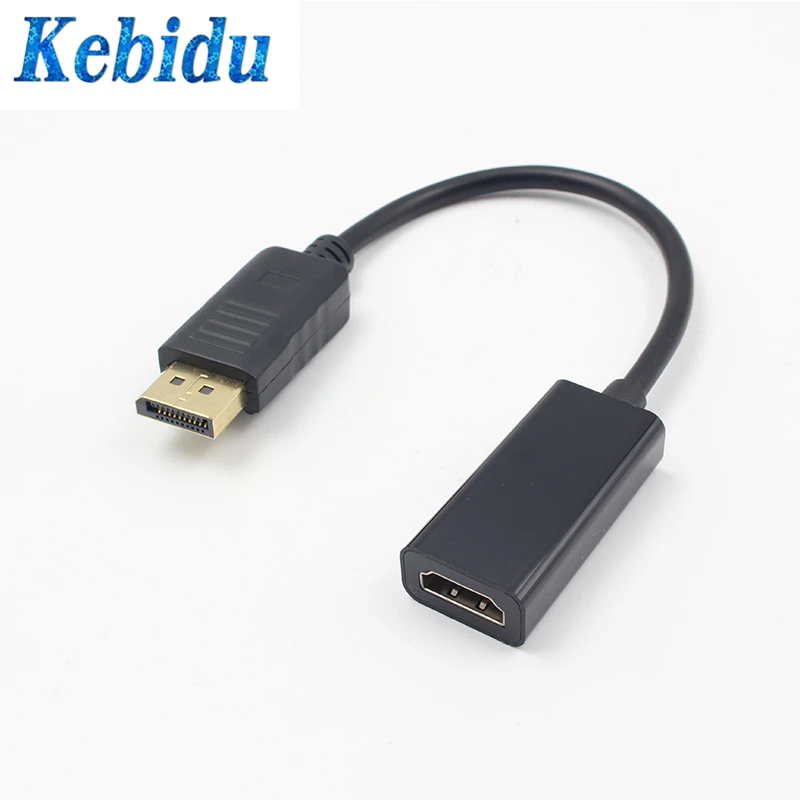 kebidu DP Cable Converter Display Port to 1080P HDMI-compatible Adapter For HP/DELL Laptop PC Male To Female Hot Sale | Электроника