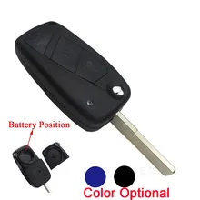 3 Buttons Flip Remote Car Key Case For FIAT PANDA DUCATO PUNTO STILO Uncut Blade Car Styling Replacement Keyless Fob Shell Cover