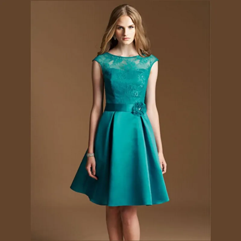 Knee Length font b Bridesmaid b font font b Dresses b font Zipper Robe Demoiselle d