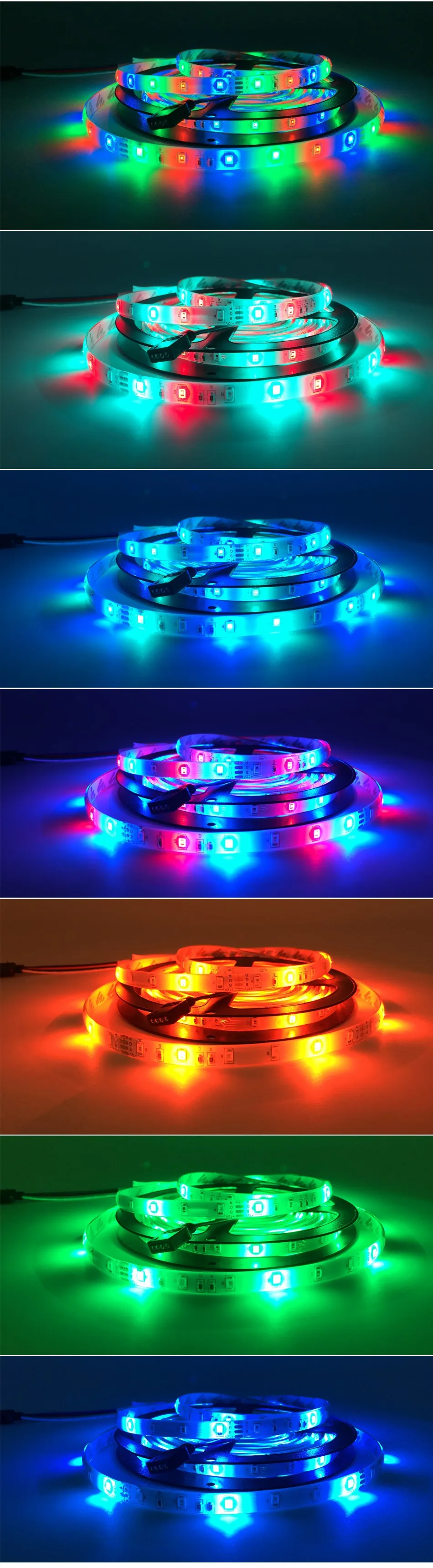 Светодиодная лента 5 м 3528 SMD водонепроницаемая лента 300 светодиодов RGB Цвет светильник-излучающая Диодная лента теплый белый/красный/зеленый/синий/желтый светильник