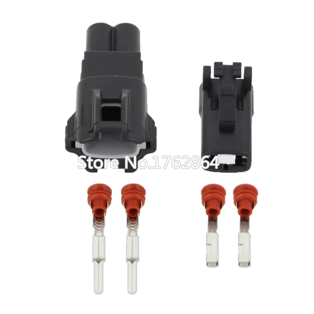 

10Sets 2 Pin Female And Male Auto Waterproof Electrical Wiring Harness Connector Fuse Box With Terminals And Seals