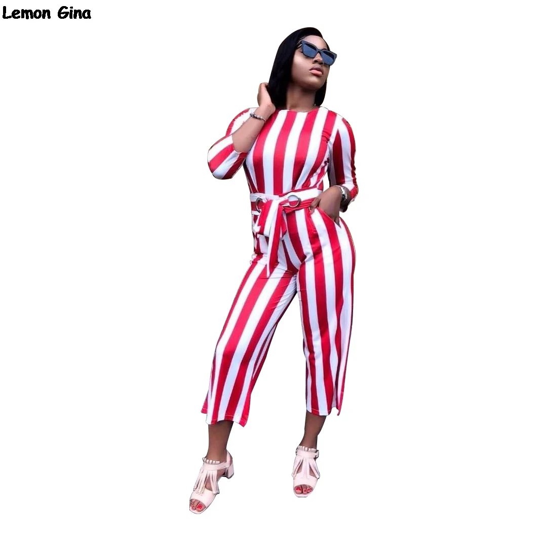 Ceintures Droite Blanc O Rayures Rouge Longues Combinaisons Taille À Manches cou A8267 Barboteuses Haute Pantalon Moulante Tenues Capris Hiver Yqpv7wq