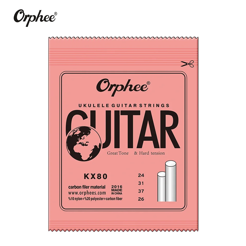 Orphee 1 Набор белых нейлоновых Струны для укулеле 1st 4 го Гавайского гитарного