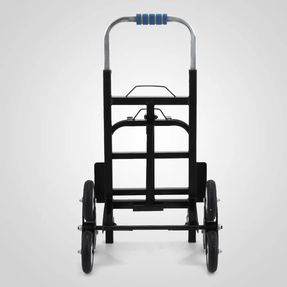 

All-Terrain Three-Wheel Chassis With a Folding Hand Cart Six Wheeled Stair Climbing Folding Adjustable Hand Truck Cart
