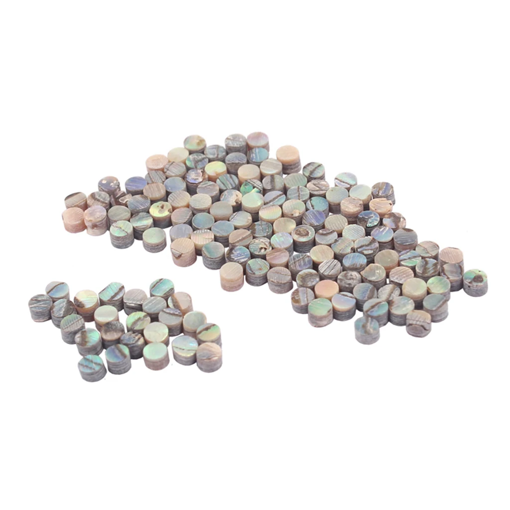 100Pcs Guitar Bass Fret Side Dot Position Marker Decal Inlay Abalone Shell 2mm for Electric Guitar Bbass Fingerboard