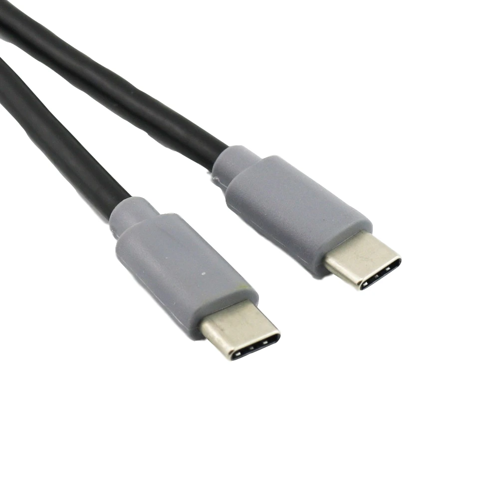 20 шт USB 3,1 type C штекер к type C штекер для зарядки данных OTG Мужской к Мужской Соединительный кабель шнур 25 см/1 м