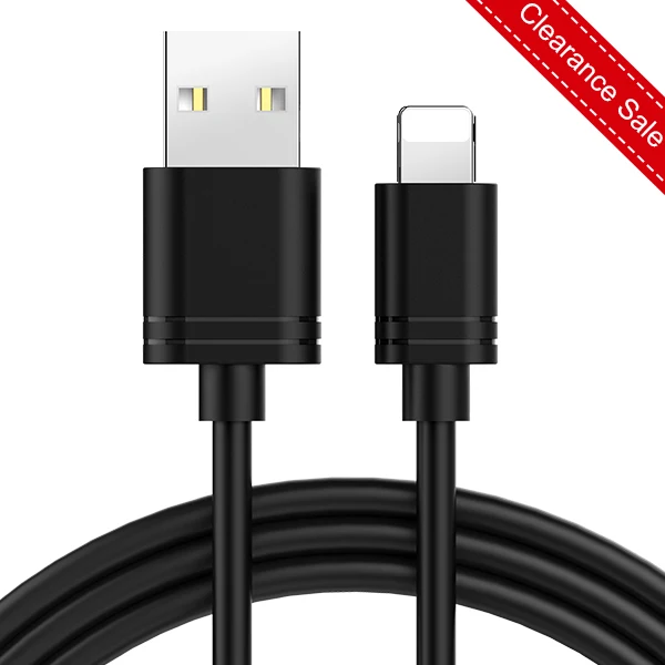 NOHON TPE кабель для зарядки и передачи данных, освещение для iPhone X XS MAX XR 8 7 6 6S 5 5S Plus, usb-шнур для зарядки ipad Mini - Цвет: Черный