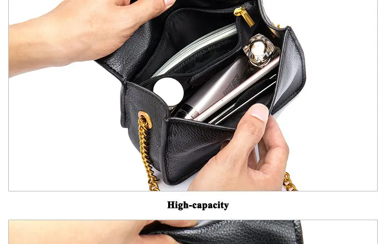 Women Genuine Leather Messenger Bags HBL611 Details (03)