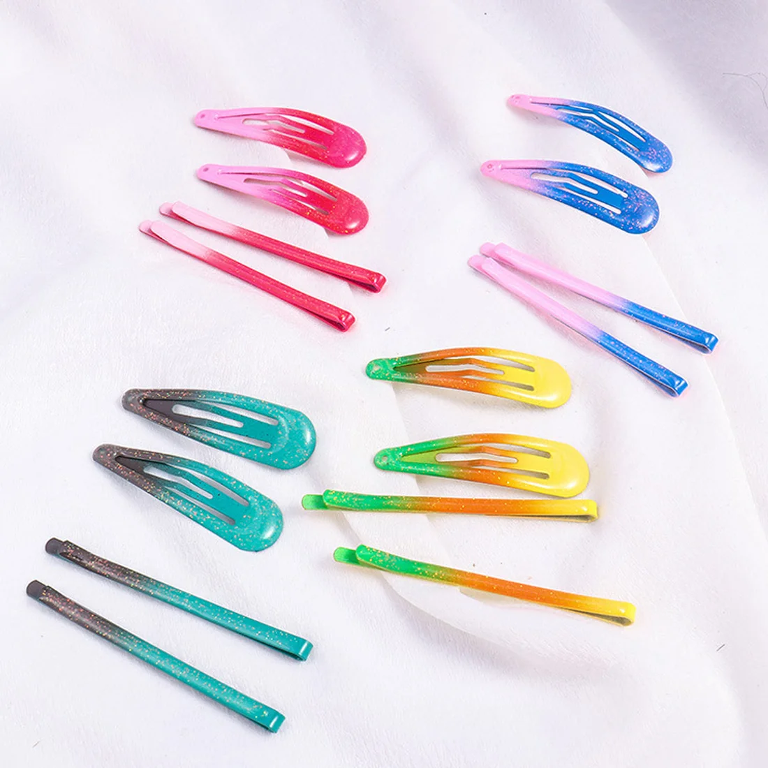 Children's snap hairpin gradient pink girl BB clip girl cute hairpin color headband children hairpin hair accessories wedding Children's snap hairpin gradient pink girl BB clip girl cute hairpin color headband children hairpin hair accessories wedding