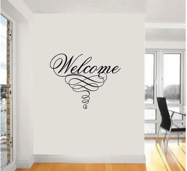 Cheap Welcome Wall Decal Living Dining Room Family Love Vinyl Sticker Cheap Welcome Wall Decal Living Dining Room Family Love Vinyl Sticker