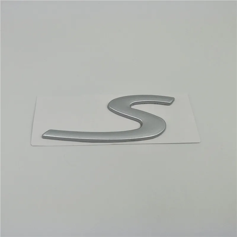  2 Size 82*38mm 52*22mm Car Rear Lid Trunk Boot S Emblem Badge For Porsche 911 Boxster Cayenne Panam
