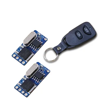 

New DC3.5V 4.5V 5V 6V 7V 9V 12V Wireless Remote Control Switch with Manual Button 2 Receiver +1Transmitter High Quality 315/433