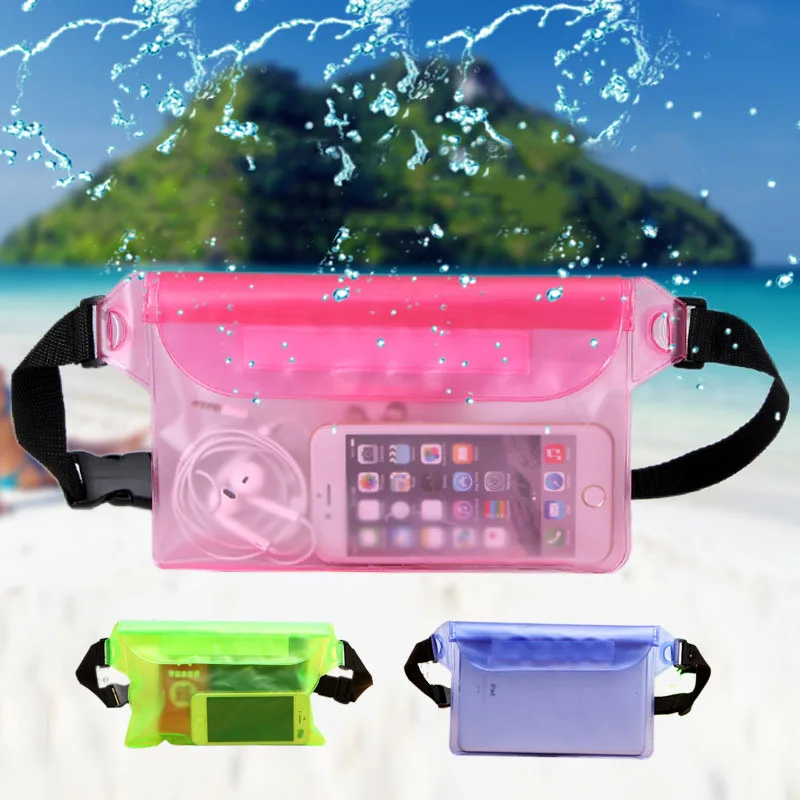  Waterproof Swimming Bag Ski Drift Diving Shoulder Waist Pack Bag Underwater Mobile Phone Bags Case  - 32966774780