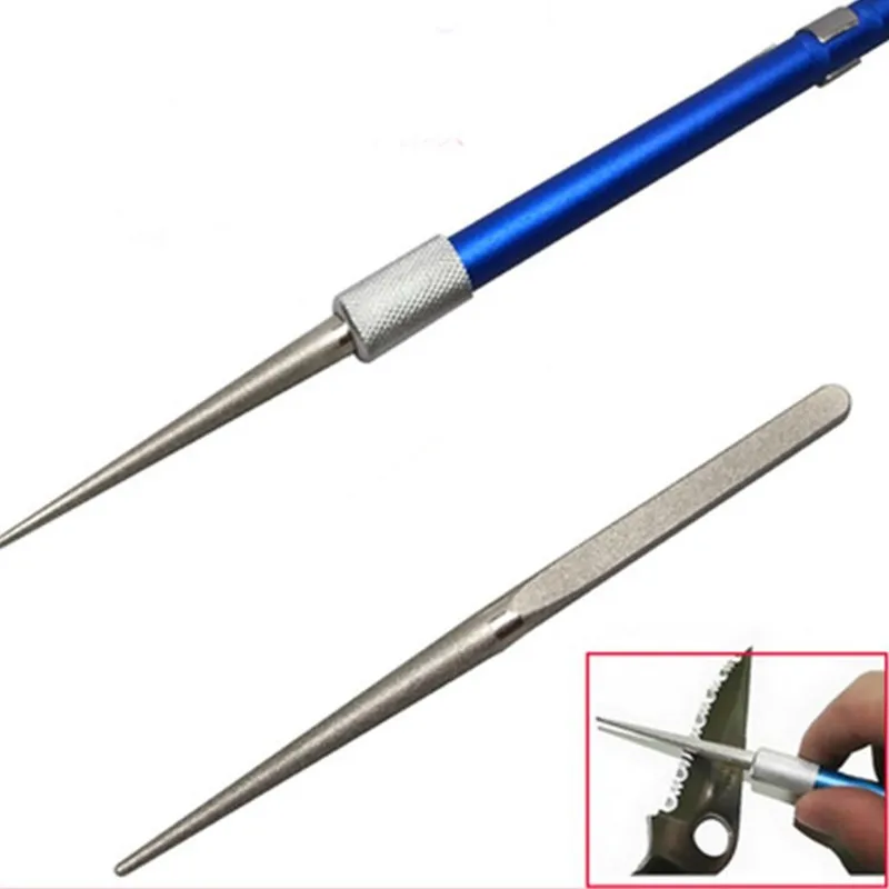 Portable 3 In 1 Knife Sharpener Diamond Grit Pen shape Sharpeners Grindstone Hunting outdoor