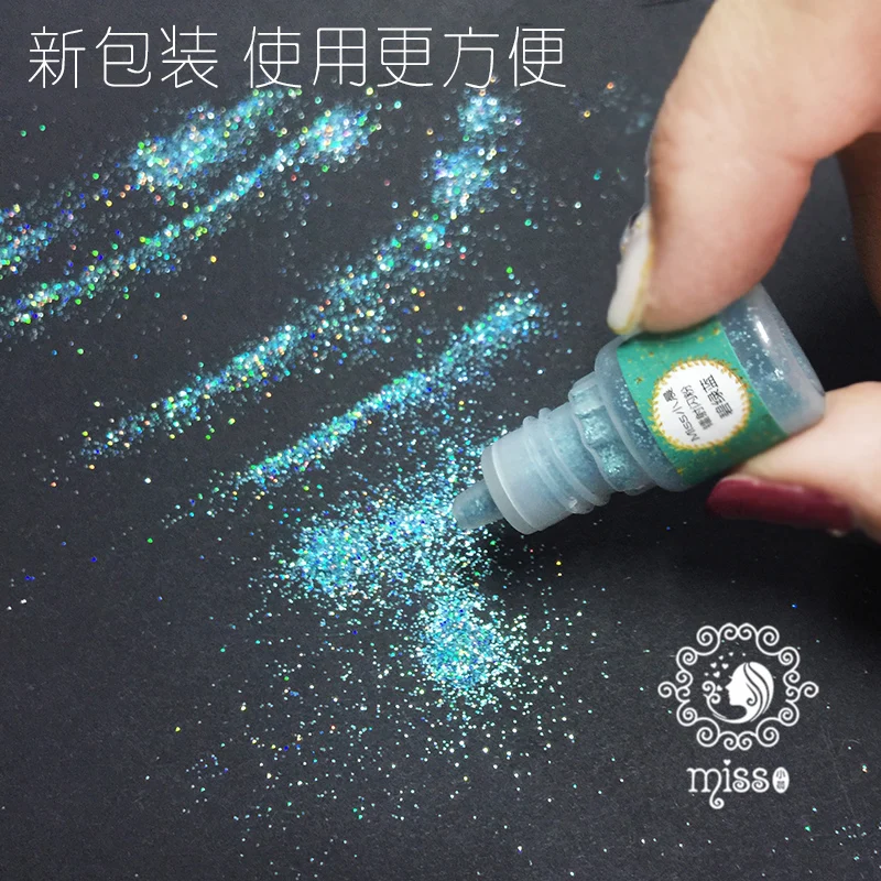 18 цветов лазерный Блеск порошок бутылка блеск пыли УФ смолы эпоксидной смолы для ювелирных изделий DIY