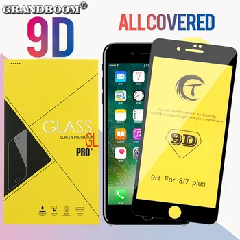 

30pcs 9D Full Cover Curved Edge Tempered Glass For iPhone 11 Pro Max XS XR X 8 7 6 6S Plus 9H Screen Protector Film With Box