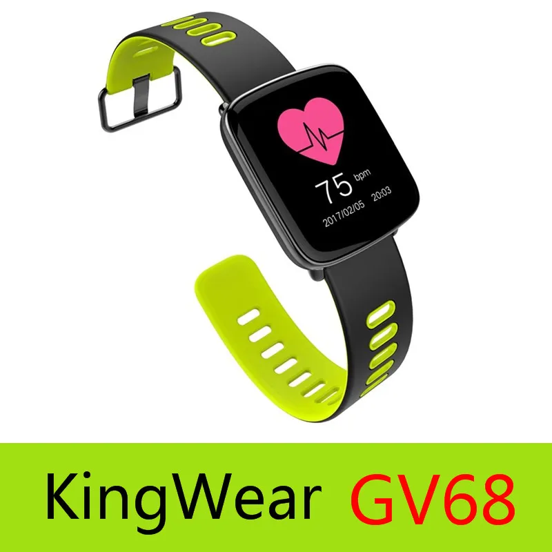 

KingWear GV68 Smartwatch IP68 Waterproof Bluetooth 4.0 Android iOS Compatible Heart Rate Monitor Remote Camera Pedometer