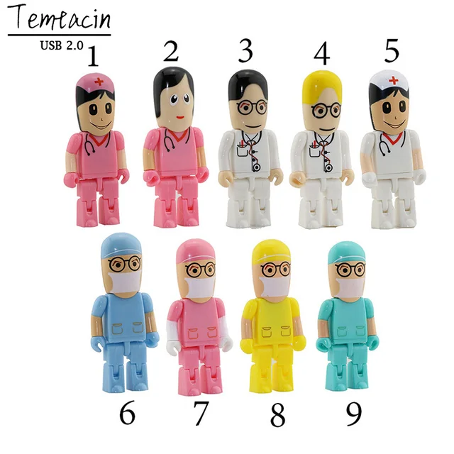 Cheap Hot Doctors Memory Stick Nurses PenDrive Cartoon USB Flash Drive Pen Drive 8GB PenDrives 4G 16G Flash Card U Disk USB Drive Cheap Hot Doctors Memory Stick Nurses PenDrive Cartoon USB Flash Drive Pen Drive 8GB PenDrives 4G 16G Flash Card U Disk USB Drive