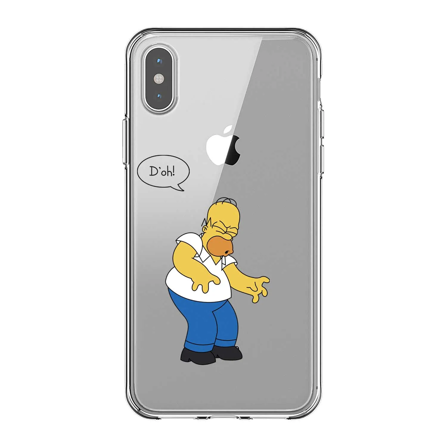 Забавный Симпсон, едят яблоко, логотип, модный Мягкий Силиконовый ТПУ чехол для телефона, чехол для iPhone 11 Pro MAX 5S 6 6splus 7 8Plus X10 XR XS MAX