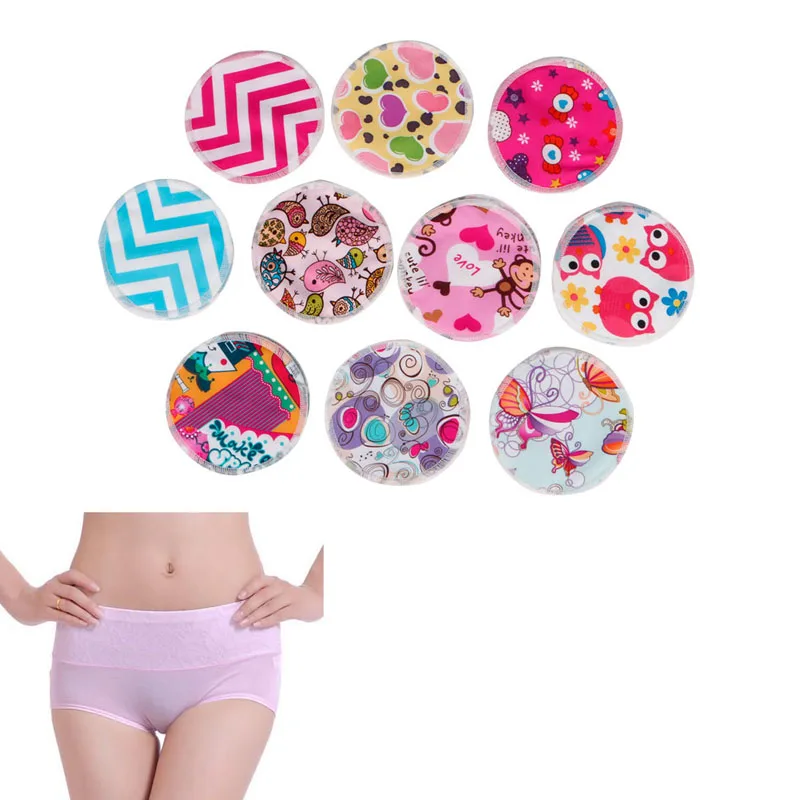 

2017 Reusable Bamboo Fiber Leakproof Washable Nursing Breastfeeding Pad Lot 1Pair APR17_30