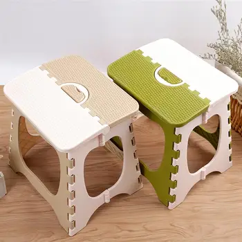 

Folding Step Stool Foldable Plastic Portable Small Stool Chair Bench for Children Kids Adults Outdoors Bathroom Travel Kitchen