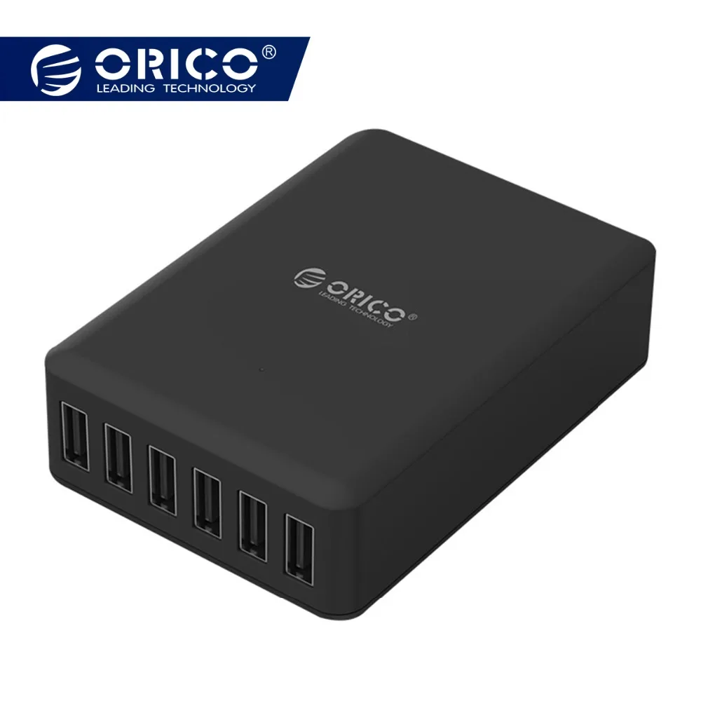 

ORICO 6 Pprts Phone Charger desktop charging System for Phone Pad Tablet for iphone 7 8 xs Huawei Sumsang usb charger