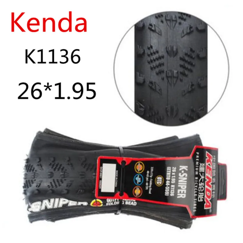 ФОТО Kenda bicycle tire Off-road mountain bike folding STOP PUNCTURE tyres Bicycle Parts 26*1.95