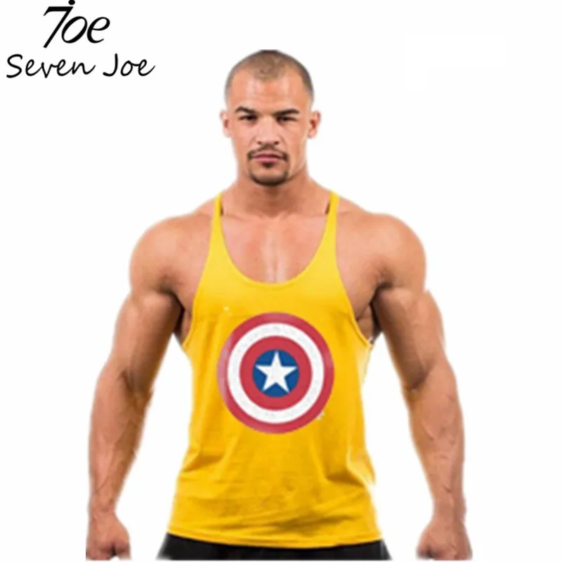 Seven Joe. Новые летние майки мужские майка брус, бодибилдинг Gymvest хлопок спортивный жилет