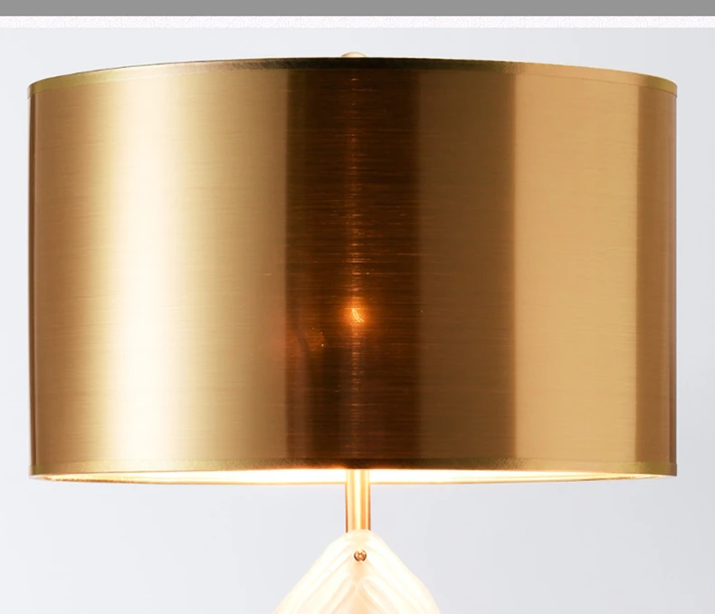 Conduziu a Lâmpada de Mesa para Sala Folha de Vidro Luxo Arte Deco Estar Única Pvc Tons Lâmpada Mesa Estudo Sala Leitura Luz Lamparas 28 High Quality Luzes e Iluminação
