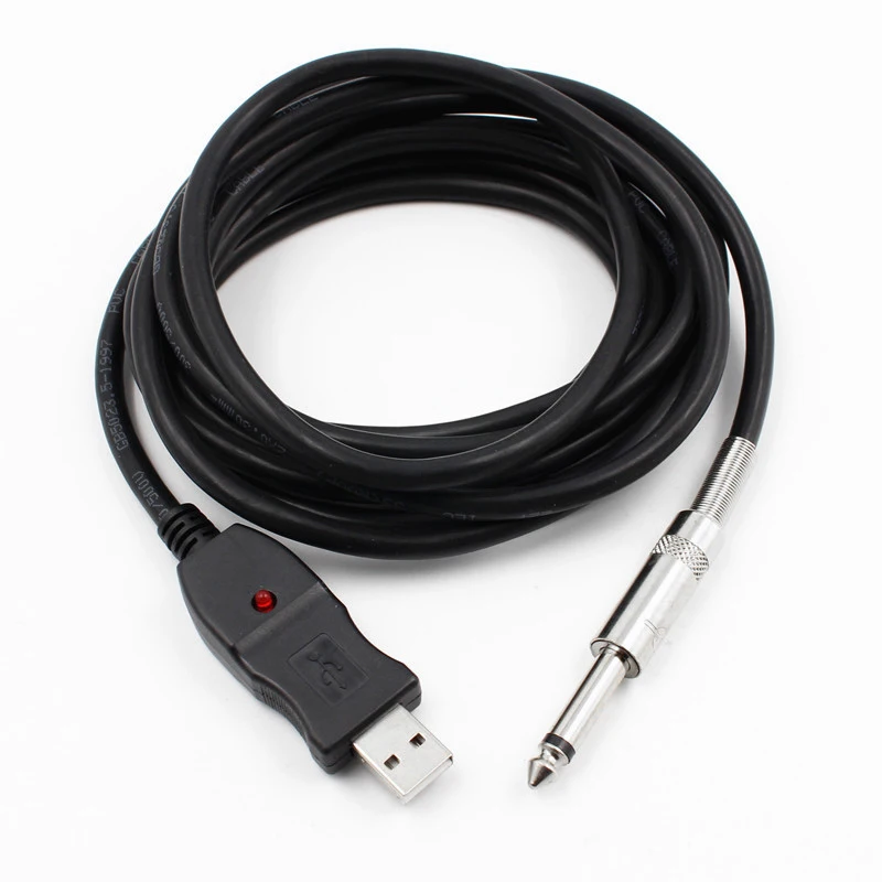 Лучшие предложения W780 3M бас гитары 1/4 'ƌ 3 мм разъем USB Подключение инструмент